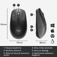 Logitech M190 Mouse USB Siyah 910-005905